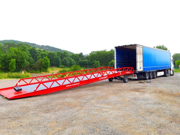 AZ RAMP-EASY XL-8 . Mobil Loading Ramp  WIDE With Level Off, 8 t Capacity