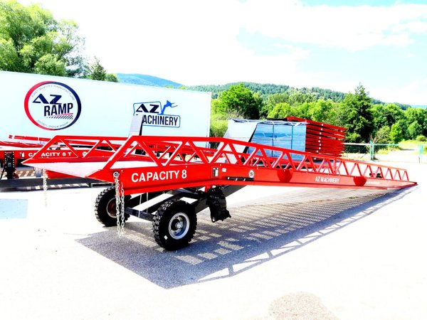AZ RAMP-EASY XL-8 . Mobil Loading Ramp  WIDE With Level Off, 8 t Capacity
