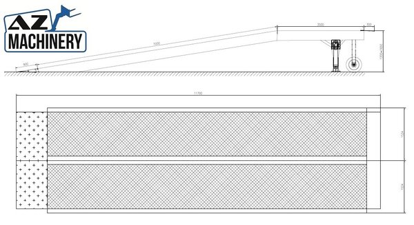 Large Mobile dock ramp, uncouplable AZ RAMP - KING VERSION, BIG FOOT  LLO 15 T