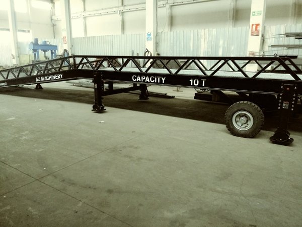 Rampa de carga móvil con puente basculante hidráulico.AZ RAMP-STAR LLO-8 T