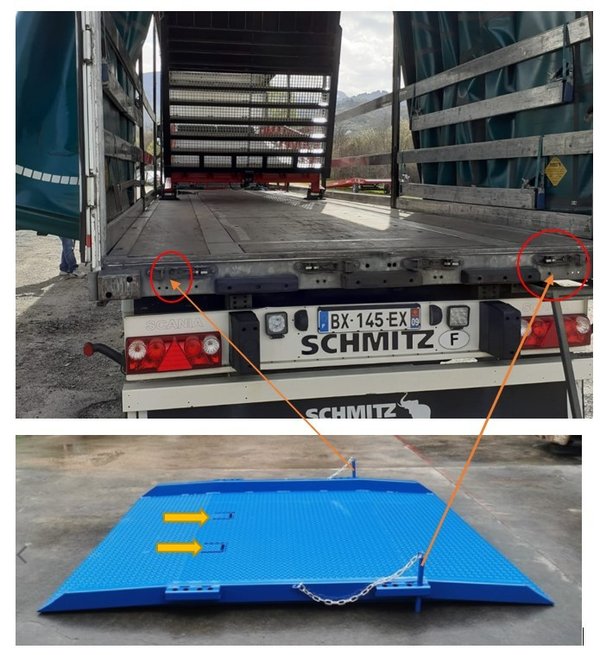 Removable Loading Bridge Transhipment-AZ RAMP - Type: SECU DOCK-10 T