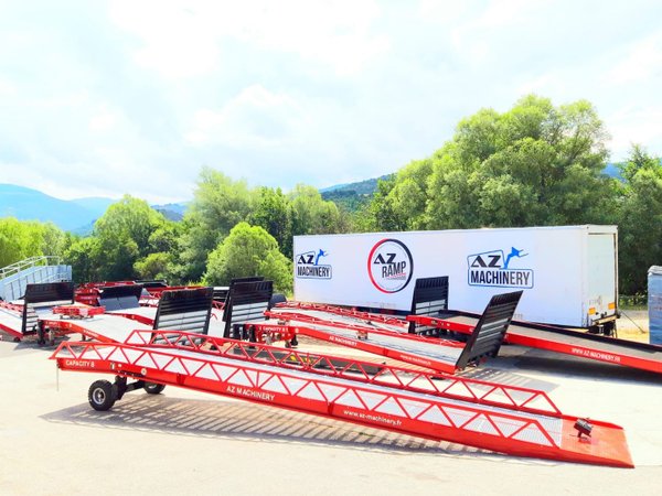 AZ RAMP-EASY XL-20 . Mobil Loading Ramp  WIDE With Level Off, 20 t Capacity
