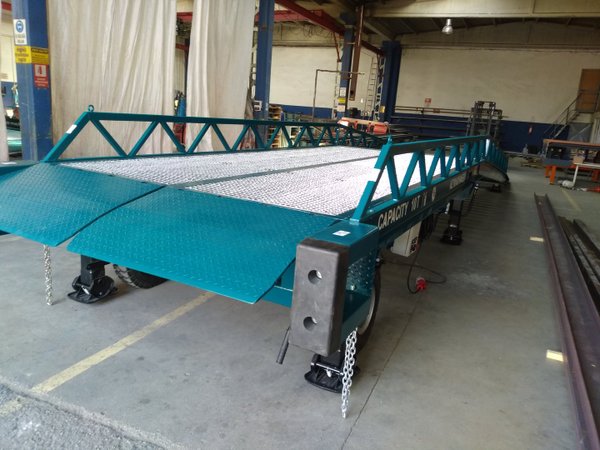 Loading Ramp with with electro hydraulic tilting bridge -  AZ RAMP - STAR- 10T-ZR-LLO-E