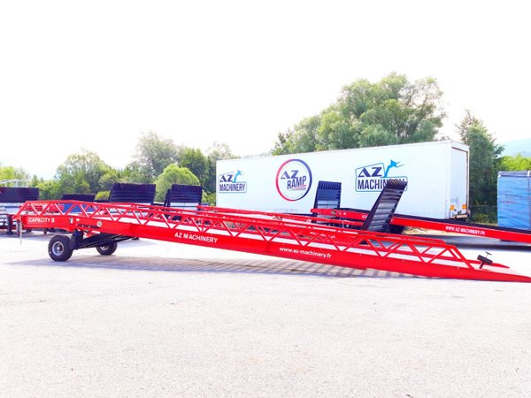 **RENTAL** AZ RAMP-EASY XL-8 . Mobil Loading Ramp  WIDE With Level Off, 8 t Capacity