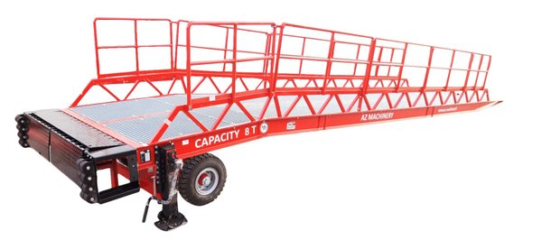 AZ RAMP-EASY XL-8 OTC . Mobil Loading Ramp  WIDE With Level Off, 8 t Capacity