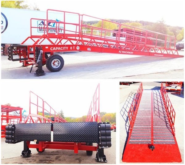 AZ RAMP-EASY XL-10 OTC . Mobil Loading Ramp  WIDE With Level Off, 10 t Capacity
