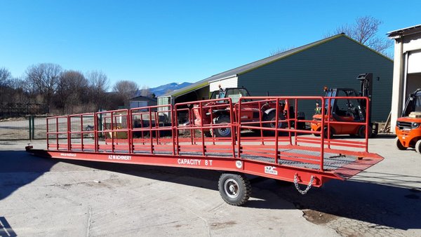 AZ RAMP-EASY XL-8-RL . USED Mobil Loading Ramp  WIDE With Level Off, 8 t Capacity