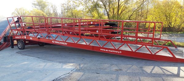 Used Loading Ramp with with hydraulic tilting bridge -  AZ RAMP - EASY XL-OTC- 8T.