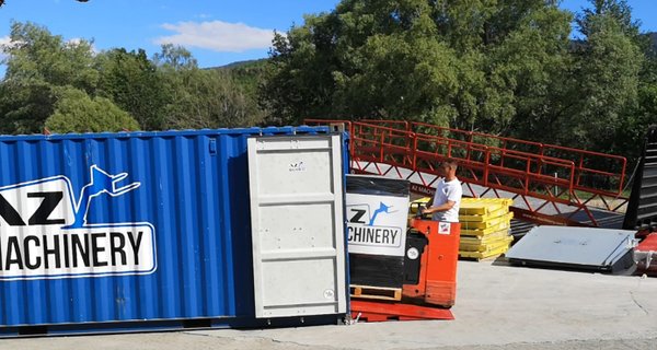 Rampe d'accès pour container AZ RAMP - HCRS-08. 8 000 Kg